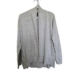 Banana Republic Pima Cotton Cashmere Grey Zip Cardigan - Size S Luxe Blend